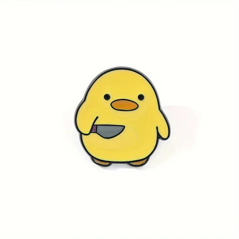 Cartoon Duck Brooch Pin