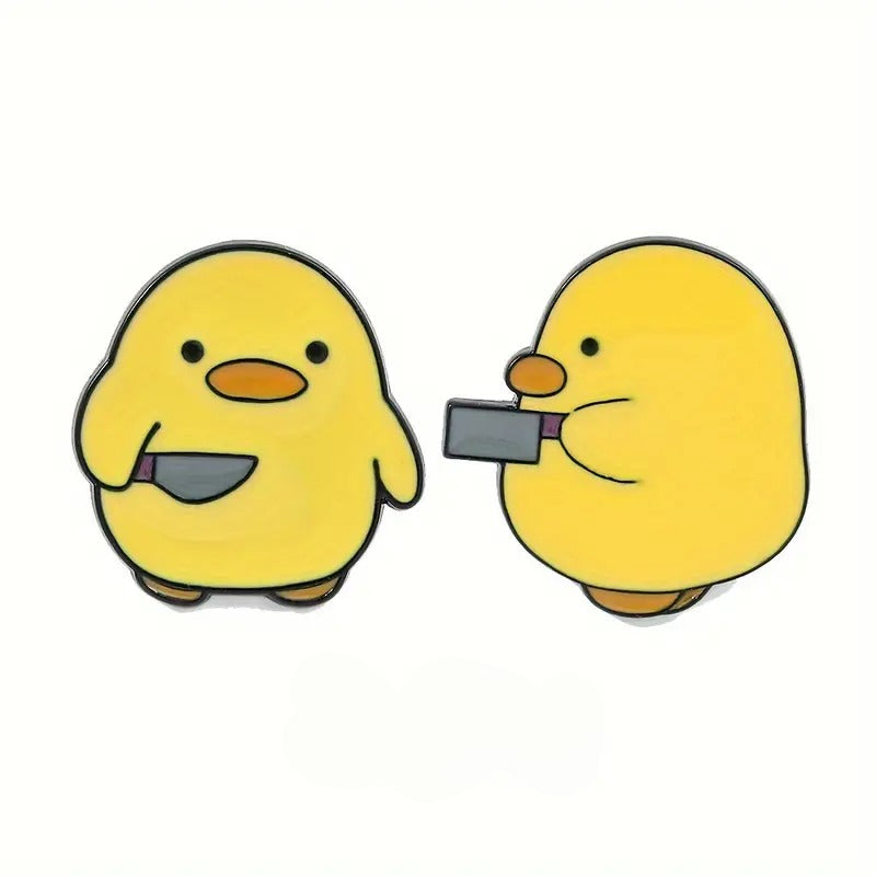 Cartoon Duck Brooch Pin